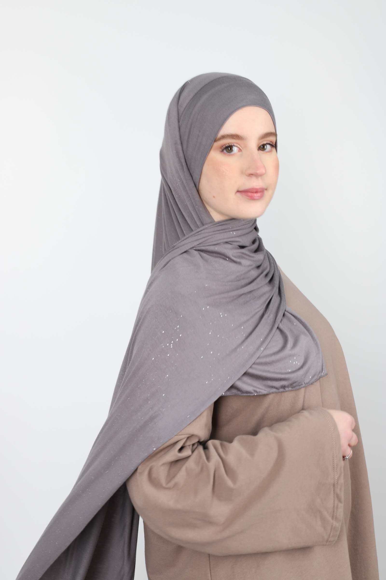 Hijab de fête et enfilable pour femme musulmane