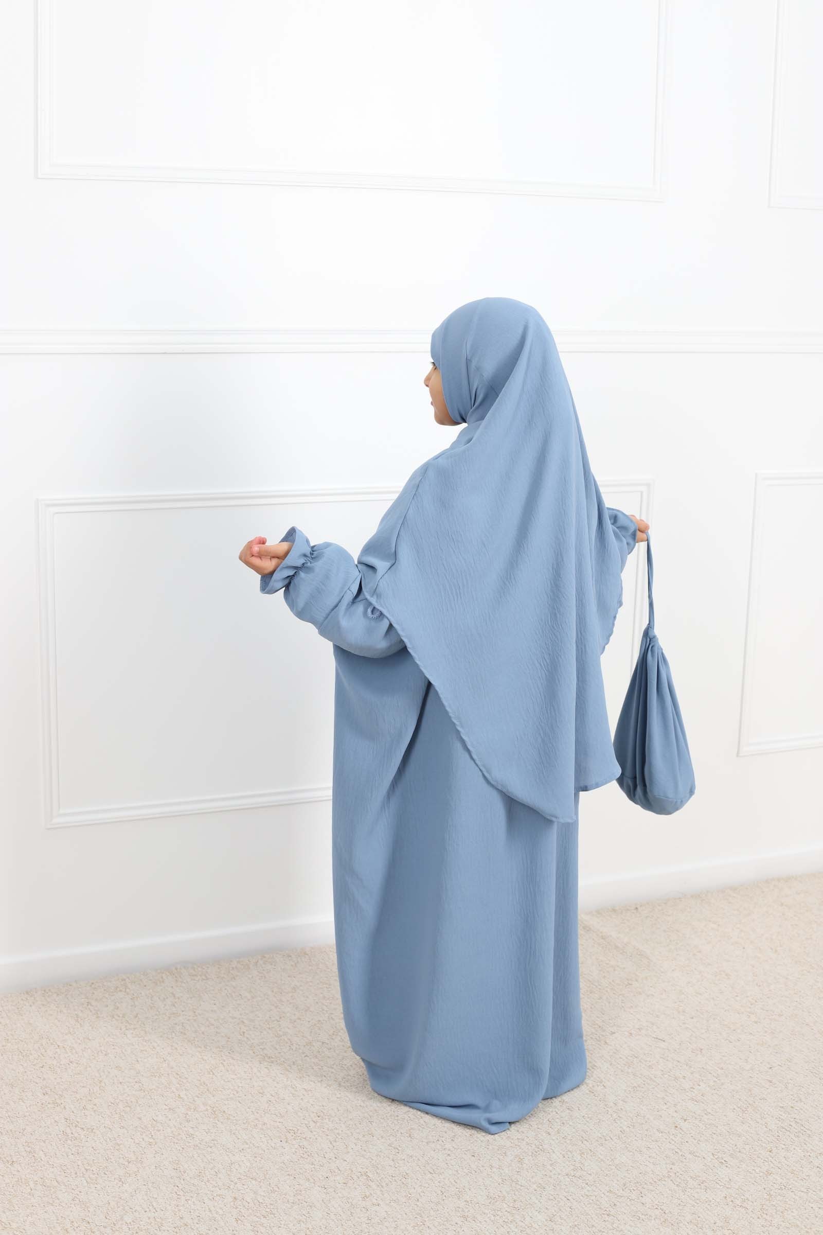 Robe de prière pour fille , jilbab enfant 3 piece