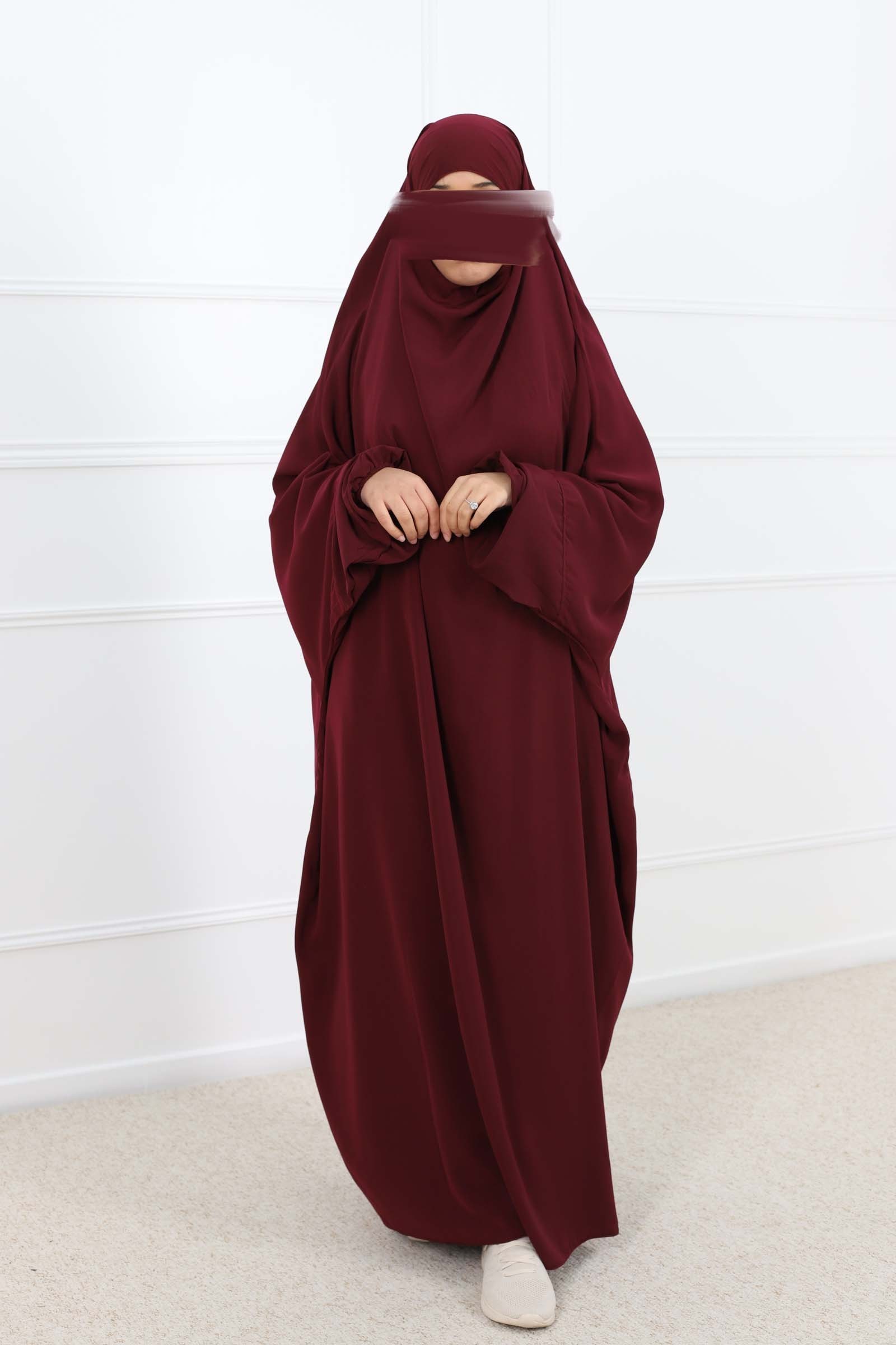 Jilbab noir best sale pas cher