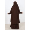 Jilbab two pieces lycra sleeves