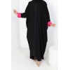 Abaya Dubai reversible sleeves satin novelty 2024