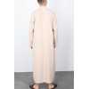 Saudi thobe man 2023 nude color ideal ramdan or eid for party