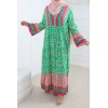 Robe imprimé vert