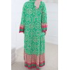 Robe imprimé vert