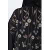Abaya Kimono Sakura noir