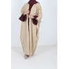 Abaya farasha Oman burgundy