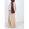 Abaya oman en lin reversible ultra legere pour l'été femme musulmane