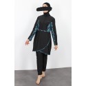 Burkini plus size black akila