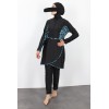 Burkini plus size black akila