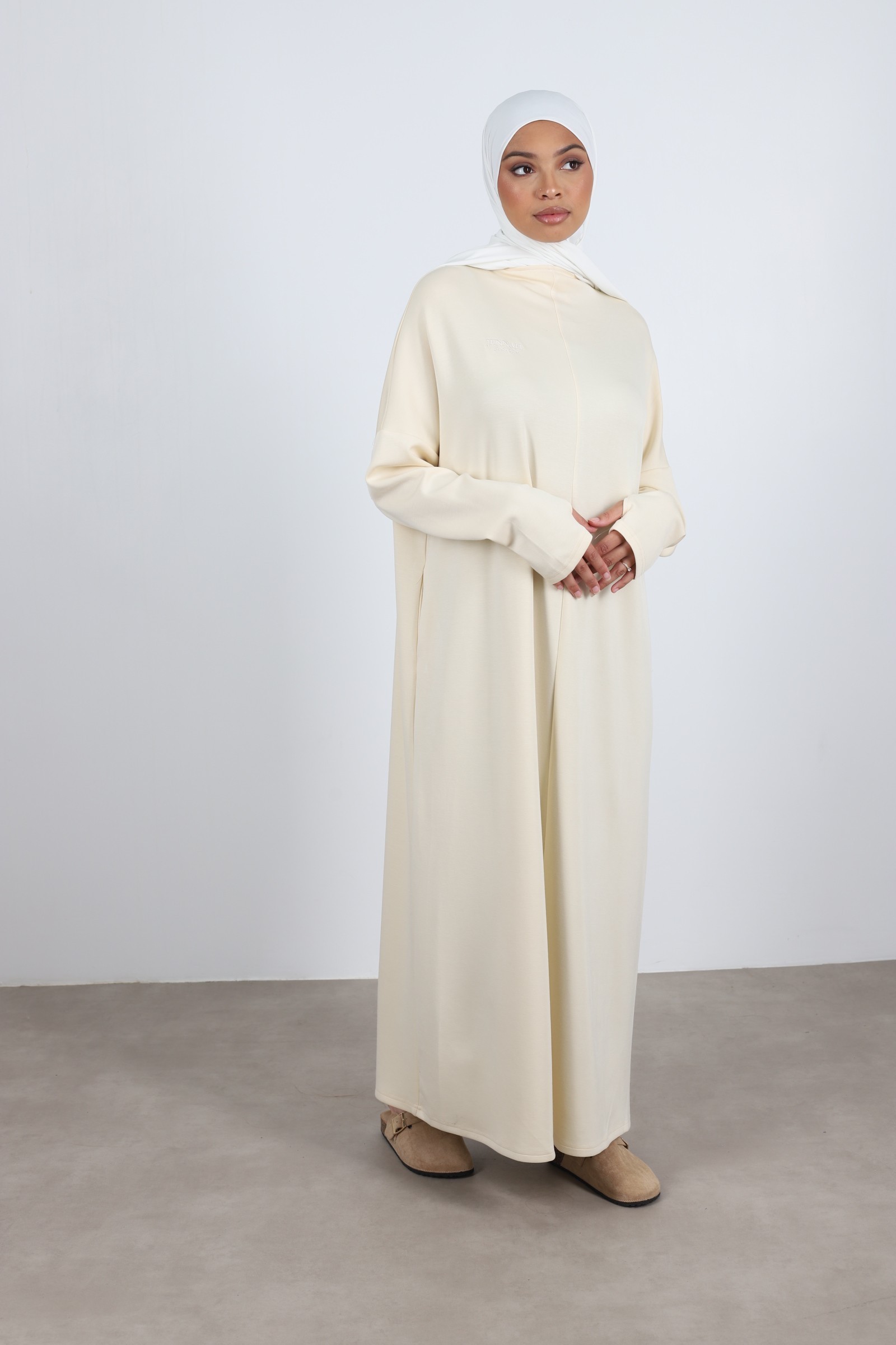 fashion modest long sleeve mitten dress