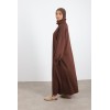modest fashion long dress with zip
